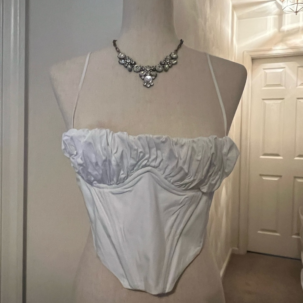 Mistress Rocks/House of CB White Corset Top
